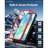 FNTCASE for Samsung Galaxy Z Flip 8 Case with Built-in Kicktand Black | Hinge Protection, Screen Protector, 20FT Military Grade Drop Proof Heavy Duty Rugged Shockproof Protective Sturdy Phone Cover(Red)