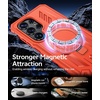 FNTCASE for Samsung Galaxy Z Flip 8 Case with Built-in Kicktand Black | Hinge Protection, Screen Protector, 20FT Military Grade Drop Proof Heavy Duty Rugged Shockproof Protective Sturdy Phone Cover(Dark Orange)