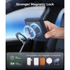 FNTCASE for iPhone 15 Pro Case with 360 Spin Magnetic Stand Black | Compatible with Magsafe,Screen Protector,Full Camera Protection,Translucent Matte Military Grade Shockproof Phone Cover(Deep Blue)