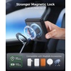 FNTCASE for iPhone 15 Pro Case with 360 Spin Magnetic Stand Black | Compatible with Magsafe,Screen Protector,Full Camera Protection,Translucent Matte Military Grade Shockproof Phone Cover(Black)