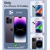 FNTCASE for iPhone 15 Pro Case with 360 Spin Magnetic Stand Black | Compatible with Magsafe,Screen Protector,Full Camera Protection,Translucent Matte Military Grade Shockproof Phone Cover(Z-Green)