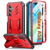 FNTCASE for Samsung Galaxy Z Flip 8 Case with Built-in Kicktand Black | Hinge Protection, Screen Protector, 20FT Military Grade Drop Proof Heavy Duty Rugged Shockproof Protective Sturdy Phone Cover(Red)