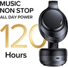 Hybrid Active Noise Cancelling Bluetooth 6.0 Headphones 120H Long Playtime, 6 ENC Mic, Over Ear Headphones Wireless, Hi-Res Audio, Memory Foam Earcup, Transparency Mode ANC Headphone for Travel Office(Obsidian Black)