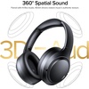 Hybrid Active Noise Cancelling Bluetooth 6.0 Headphones 120H Long Playtime, 6 ENC Mic, Over Ear Headphones Wireless, Hi-Res Audio, Memory Foam Earcup, Transparency Mode ANC Headphone for Travel Office(Obsidian Black)