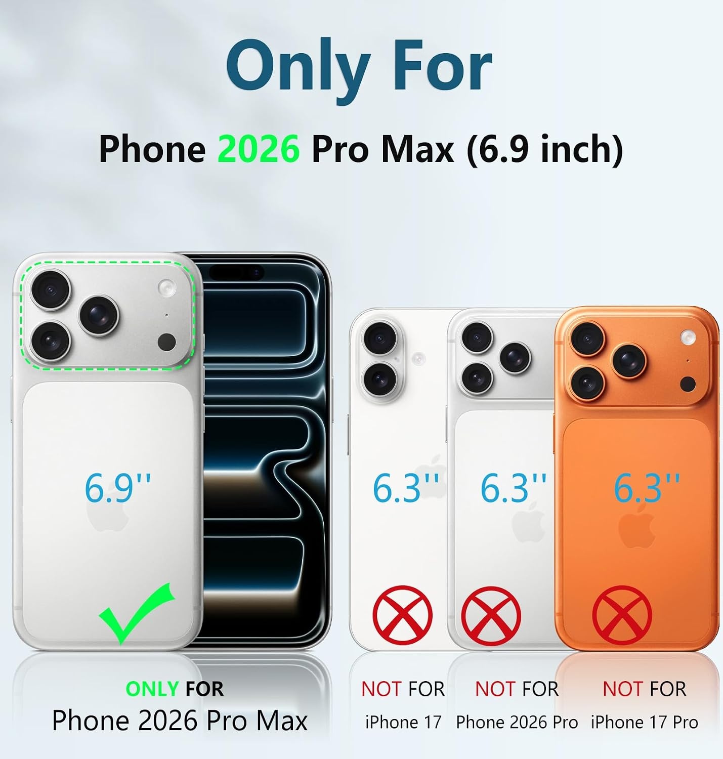 image:imageFNTCASE for iPhone 16 Pro Max Case with Builtin Screen Protector OrangeBlack