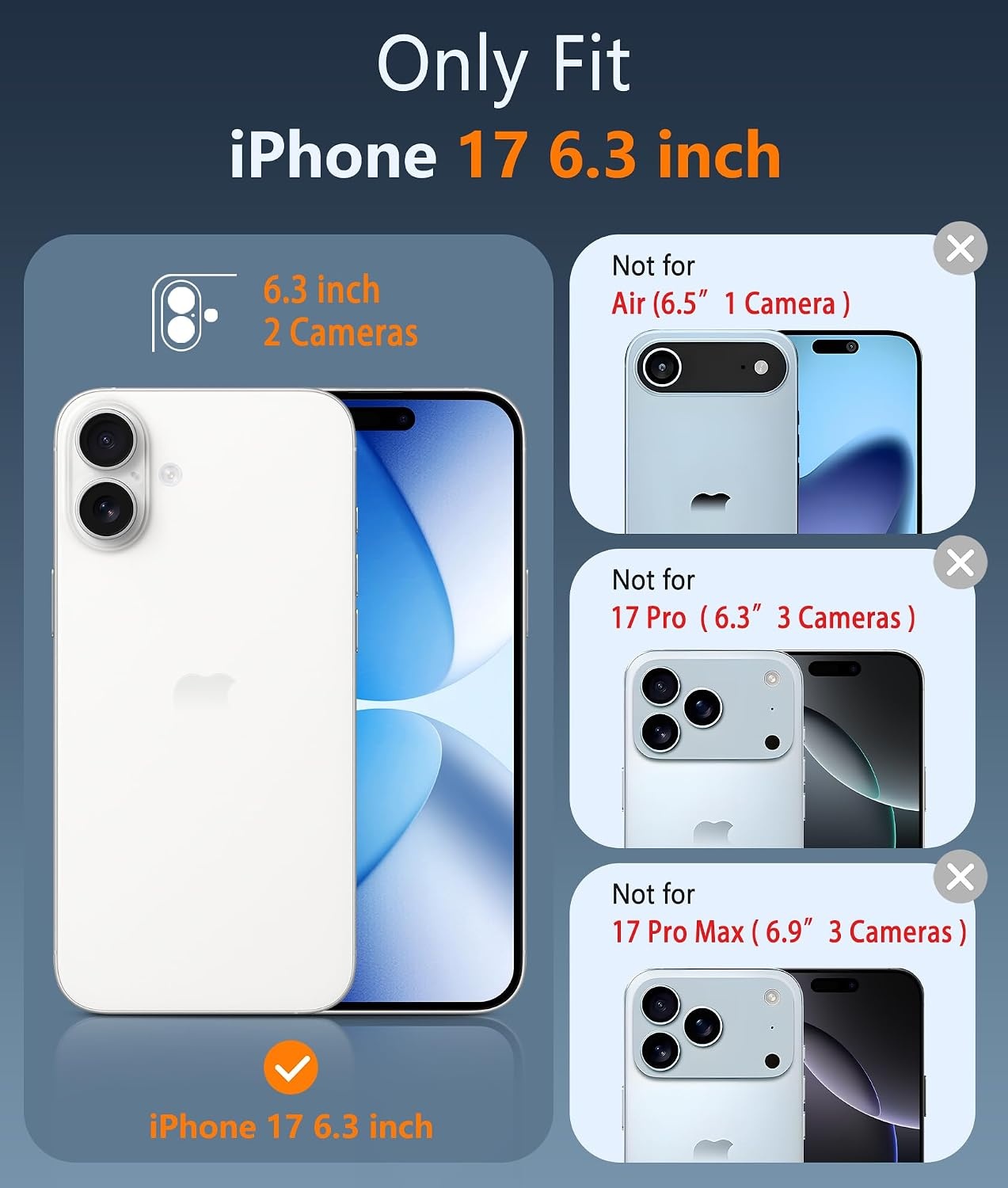 image:imageFNTCASE for iPhone 16 Pro Max Case with Builtin Screen Protector OrangeBlack