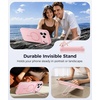FNTCASE for Phone Pro Case 18 Series/Phone 17 Pro Case with Stand(Pink)