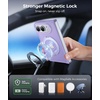 FNTCASE for Phone Ultra/Phone Fold Case with 360 Spin Magnetic Stand Black(Light Purple)