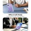 FNTCASE for Phone Ultra/Phone Fold Case with 360 Spin Magnetic Stand Black(Light Purple)