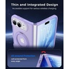 FNTCASE for Phone Ultra/Phone Fold Case with 360 Spin Magnetic Stand Black(Light Purple)