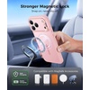 FNTCASE for Phone Ultra/Phone Fold Case with 360 Spin Magnetic Stand Black(Pink)