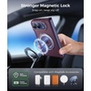 FNTCASE for Phone Ultra/Phone Fold Case with 360 Spin Magnetic Stand Black(Wine Red)
