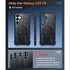 FNTCASE for Samsung Galaxy S26-FE Case with 360 Spin Magnetic Kickstand(Black)