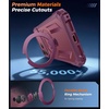 FNTCASE for Samsung Galaxy S26-FE Case with 360 Spin Magnetic Kickstand(Dark Cherry)