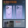 FNTCASE for Samsung Galaxy S26-FE Case with 360 Spin Magnetic Kickstand(LightPurple)