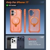 FNTCASE for Samsung Galaxy S26-FE Case with 360 Spin Magnetic Kickstand(Orange)