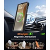 FNTCASE for Samsung Galaxy S26-FE Case with 360 Spin Magnetic Kickstand(Translucent Black)