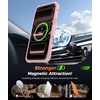 FNTCASE for Samsung Galaxy S26-FE Case with 360 Spin Magnetic Kickstand(Translucent Pink)