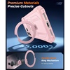 FNTCASE for Samsung Galaxy S26-FE Case with 360 Spin Magnetic Kickstand(Translucent Pink)
