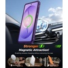 FNTCASE for Samsung Galaxy S26-FE Case with 360 Spin Magnetic Kickstand(Translucent Purple)