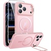 FNTCASE for Phone Pro Case 18 Series/Phone 17 Pro Case with Stand(Pink)