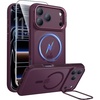 FNTCASE for Phone Ultra/Phone Fold Case with 360 Spin Magnetic Stand Black(Cherry Red)