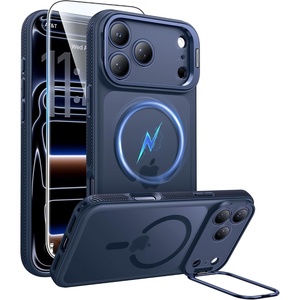 FNTCASE for Phone Pro Case 18 Series/Phone 17 Pro Case with Stand(Deep Blue)