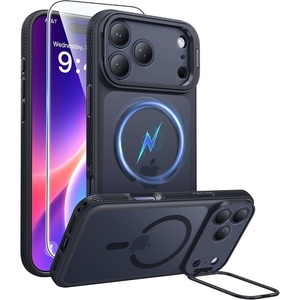 FNTCASE for Phone Ultra/Phone Fold Case with 360 Spin Magnetic Stand Black(Black)
