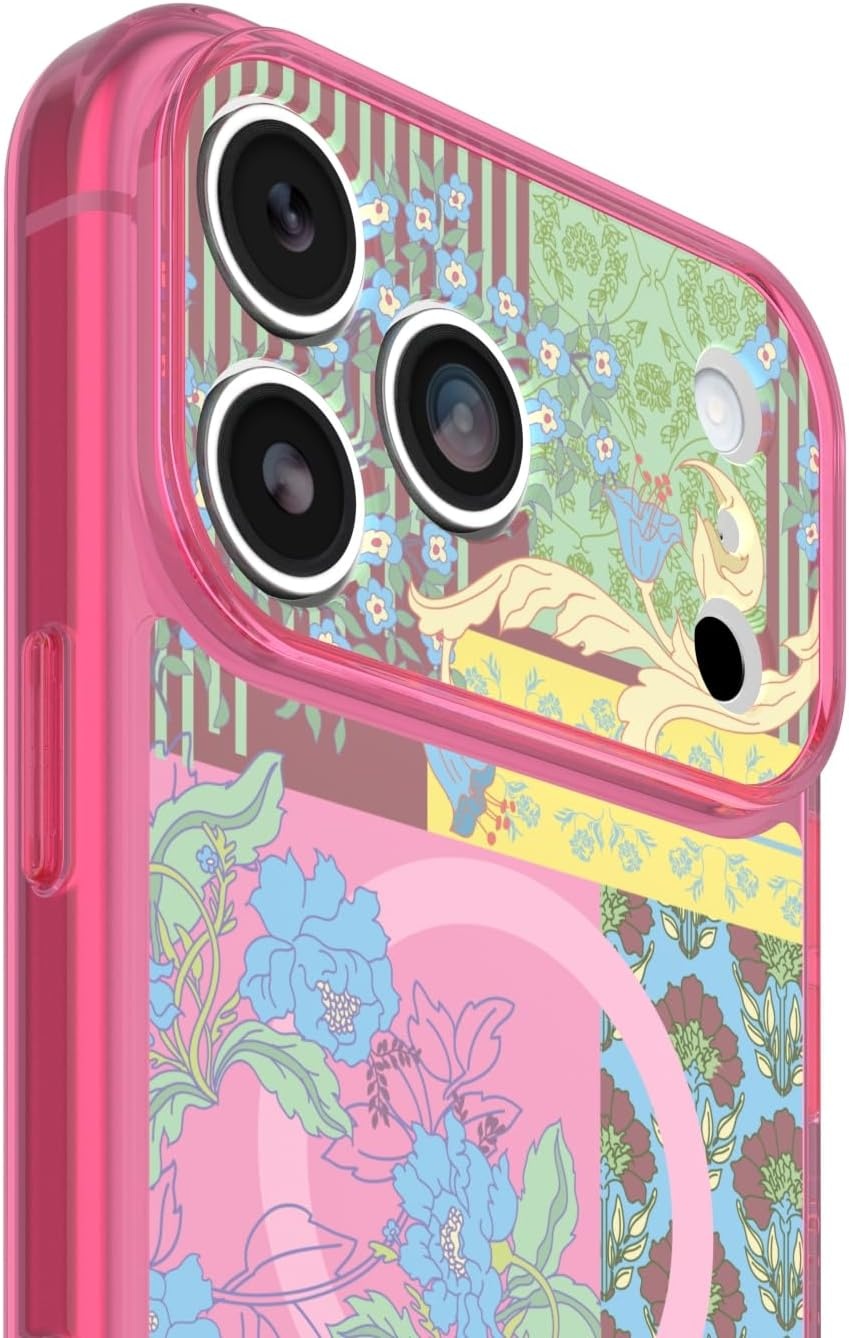 image:imageOtterBox iPhone 1817 Pro Lumen Series Case BlackPink Floral Patchwork Design