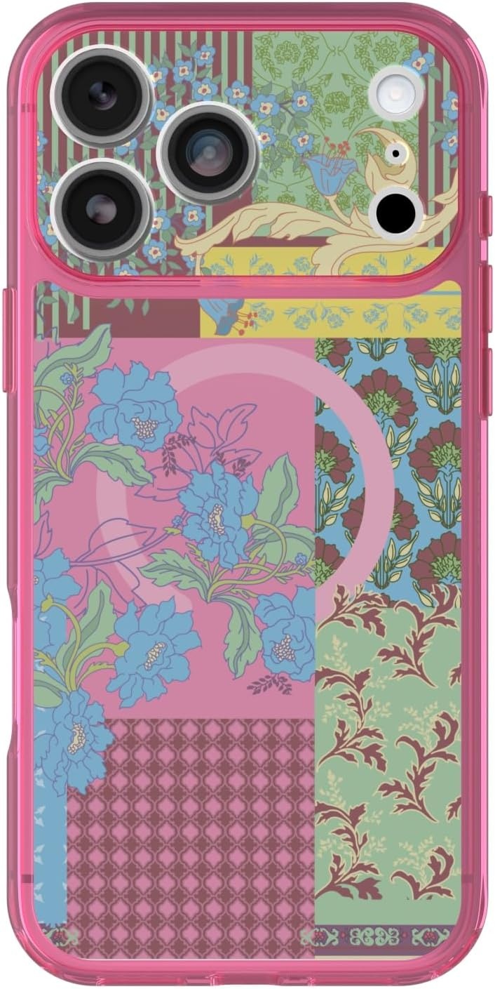 image:imageOtterBox iPhone 1817 Pro Lumen Series Case BlackPink Floral Patchwork Design