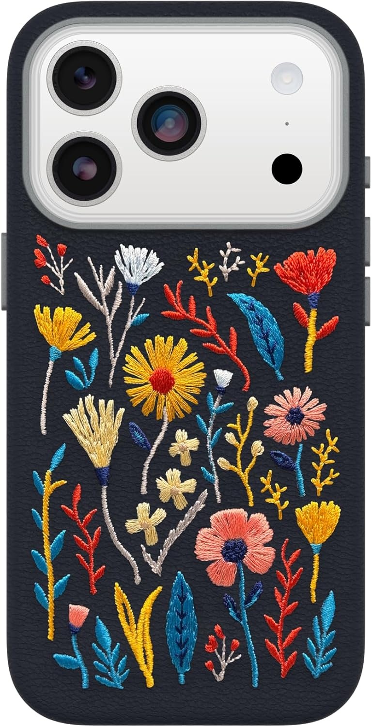 image:imageOtterBox iPhone 1817 Pro Max Symmetry Series Cactus Leather Case FloralEnchanted Garden Blue