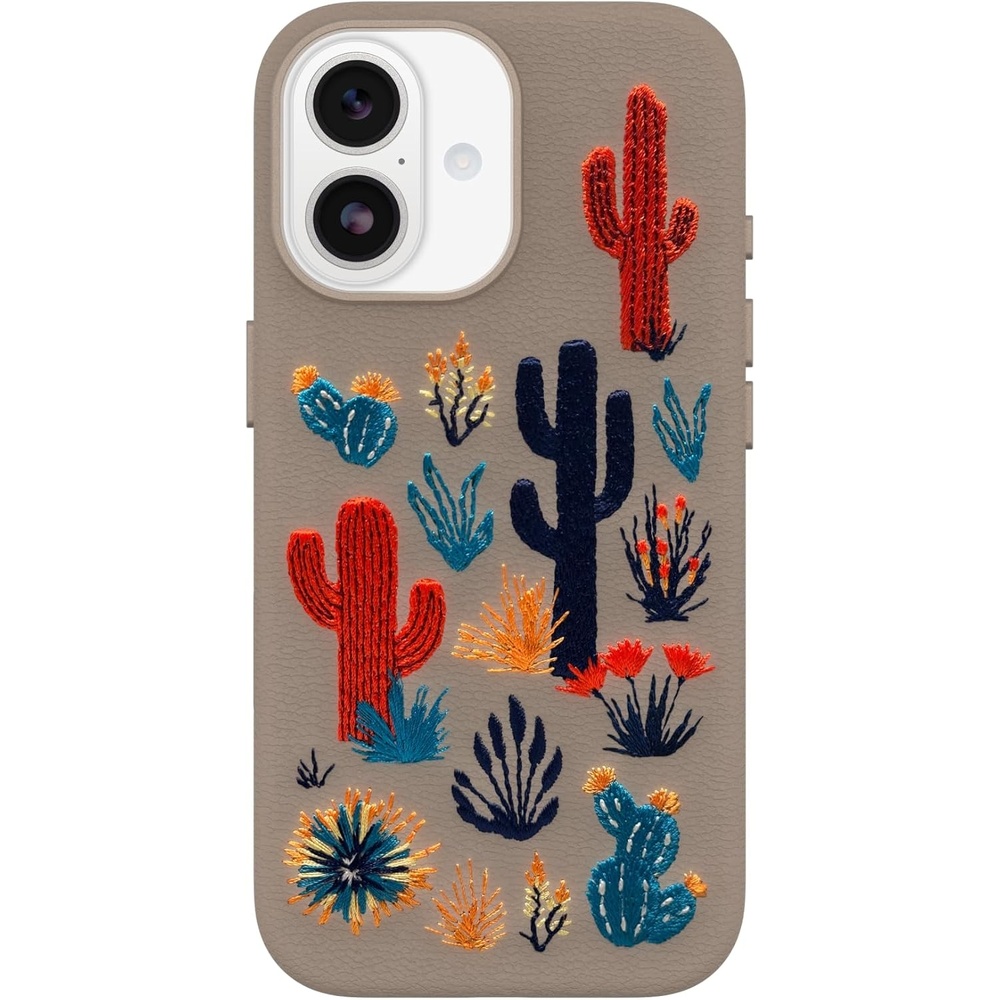image:imageOtterBox iPhone 1817 Pro Max Symmetry Series Cactus Leather Case FloralCactus Garden Grey
