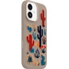OtterBox iPhone 18/17 Pro Max Symmetry Series Cactus Leather Case – Floral(Cactus Garden Grey)