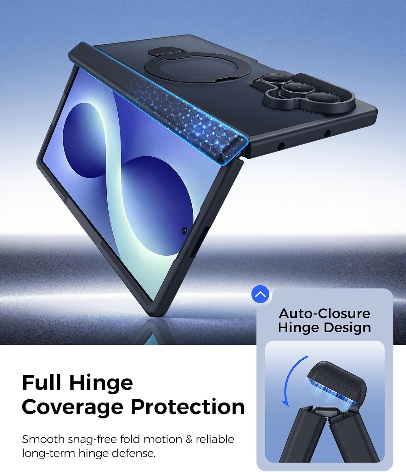image:imageFNTCASE for iPhone 16 Pro Max Case with 360 Spin Magnetic Stand BlackBlack