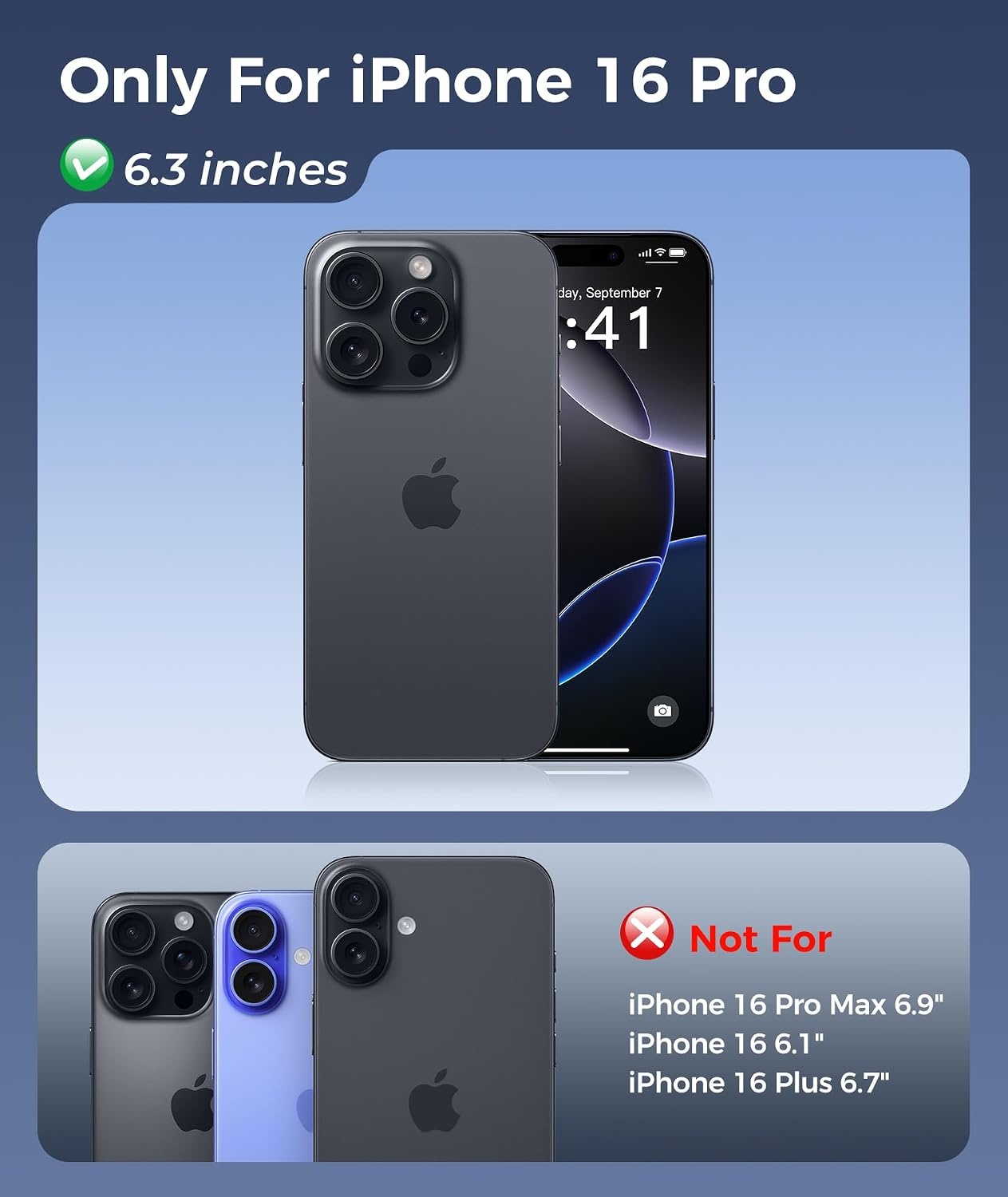 image:imageFNTCASE for iPhone 16 Pro Max Case with 360 Spin Magnetic Stand BlackBlack