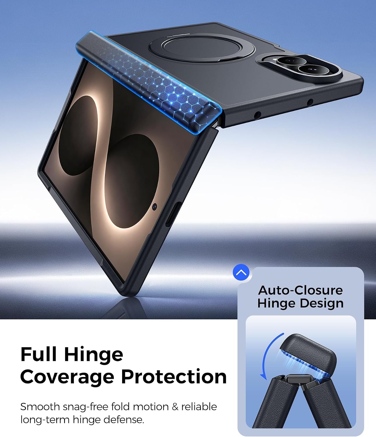 image:imageFNTCASE for iPhone 16 Pro Max Case with 360 Spin Magnetic Stand BlackBlack