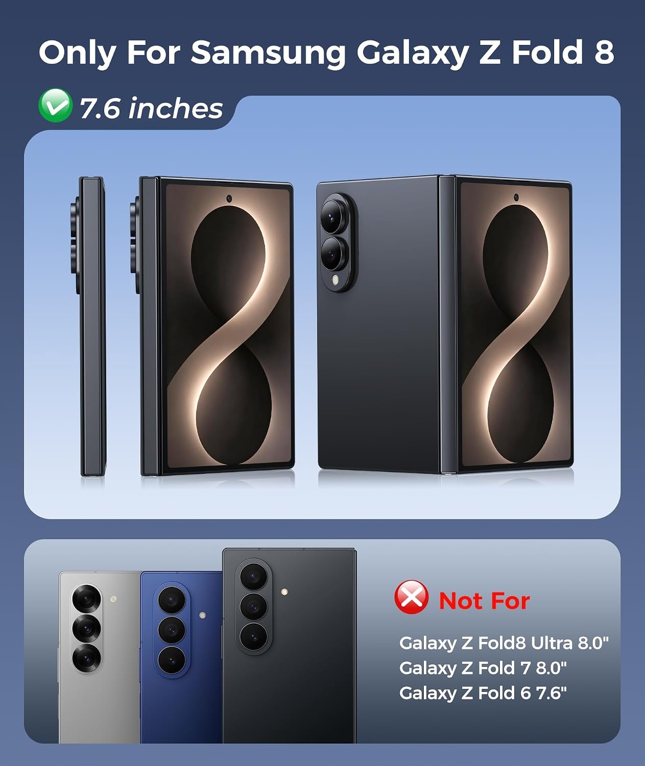 image:imageFNTCASE for iPhone 16 Pro Max Case with 360 Spin Magnetic Stand BlackDeep Blue