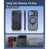 FNTCASE for iPhone 18 Pro /iPhone17 Pro Case with 360 Spin Magnetic Stand(Black)