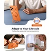 FNTCASE for iPhone 18 Pro /iPhone17 Pro Case with 360 Spin Magnetic Stand(Orange)