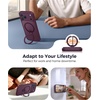 FNTCASE for iPhone 18 Pro /iPhone17 Pro Case with 360 Spin Magnetic Stand(Wine Red)