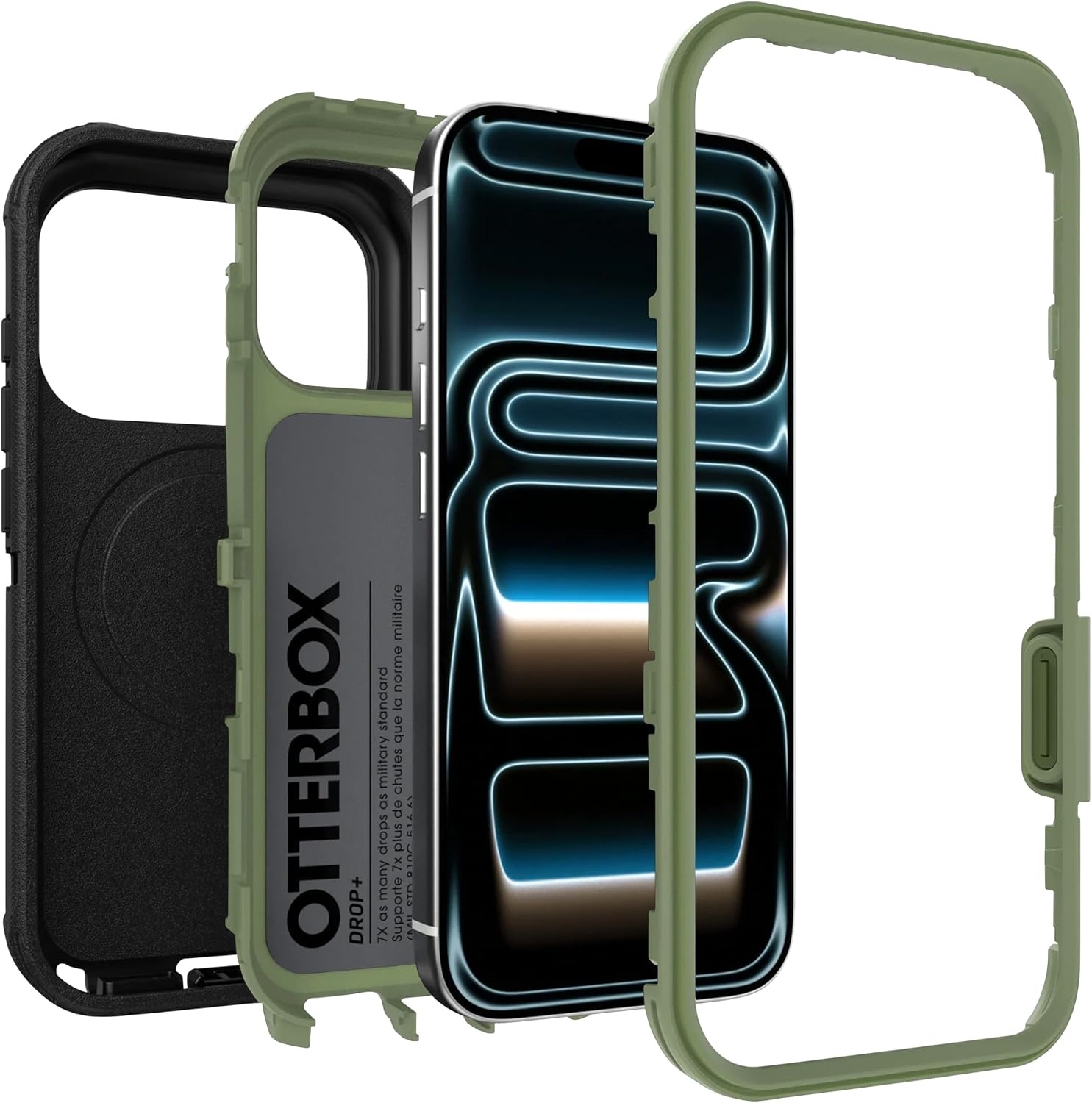 image:imageOtterBox iPhone 1817 Pro Defender Series Pro Case Adomania PurpleMoss Moon