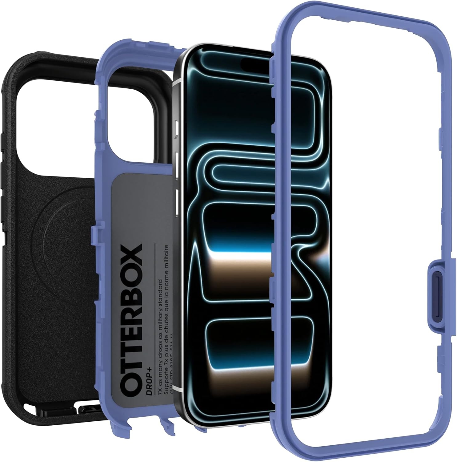image:imageOtterBox iPhone 1817 Pro Defender Series Pro Case Adomania PurpleNight Wink