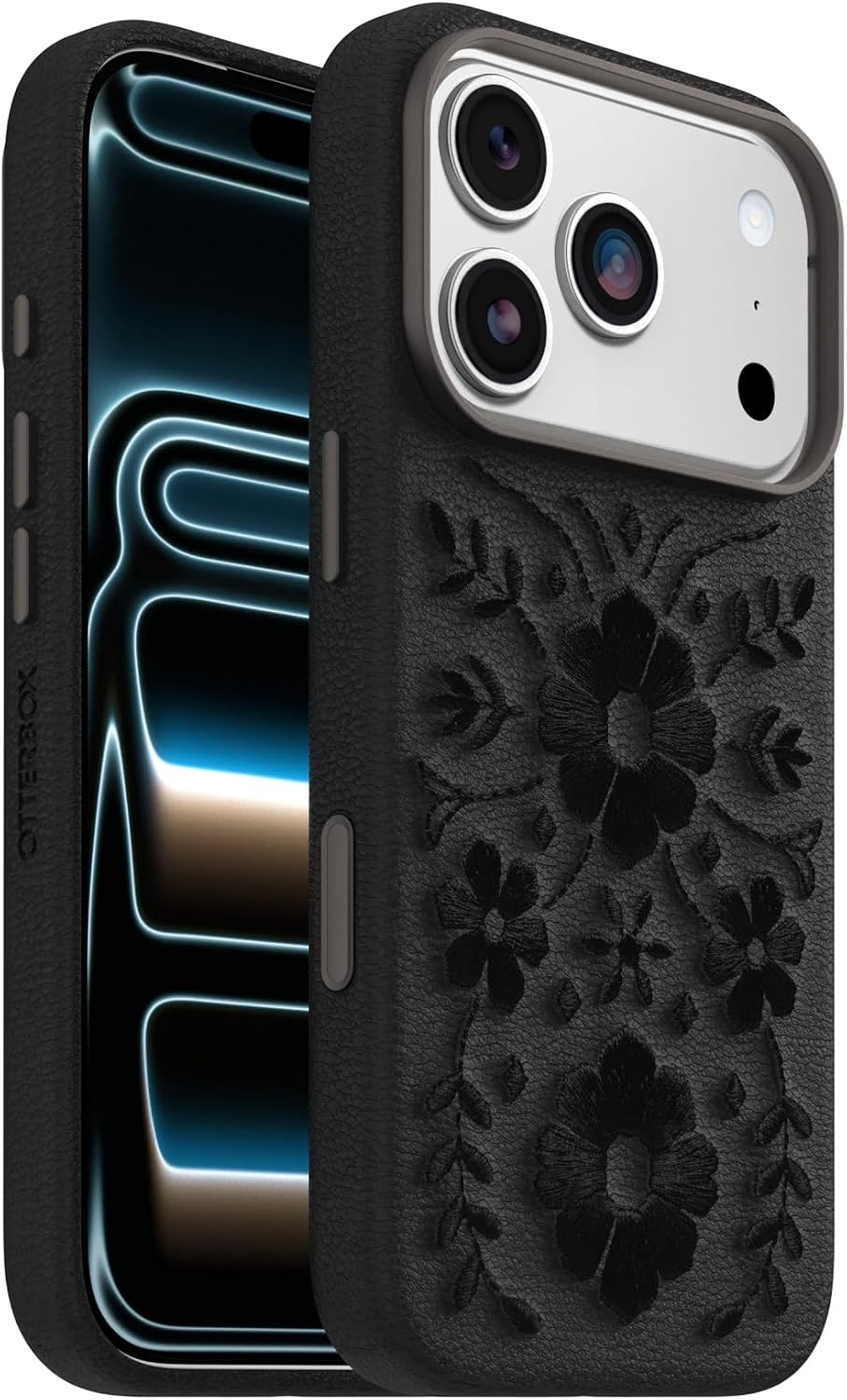image:imageOtterBox iPhone 1817 Pro Symmetry Series Cactus Leather Embroidery CaseBlack Ink Blossom