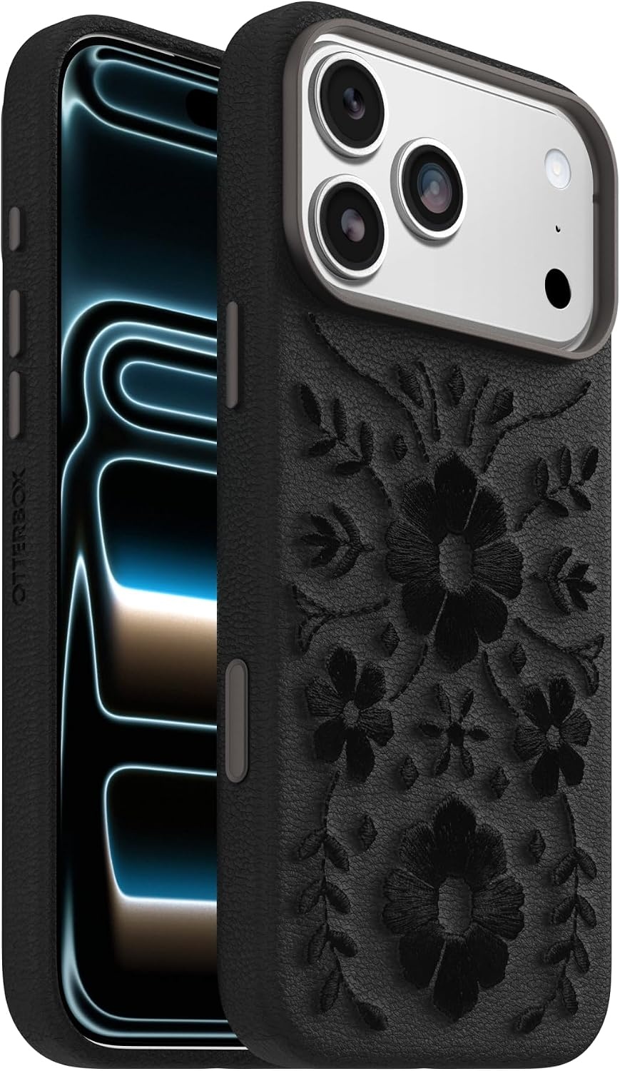 image:imageOtterBox iPhone 1817 Pro Symmetry Series Cactus Leather Embroidery CaseBlack Ink Blossom