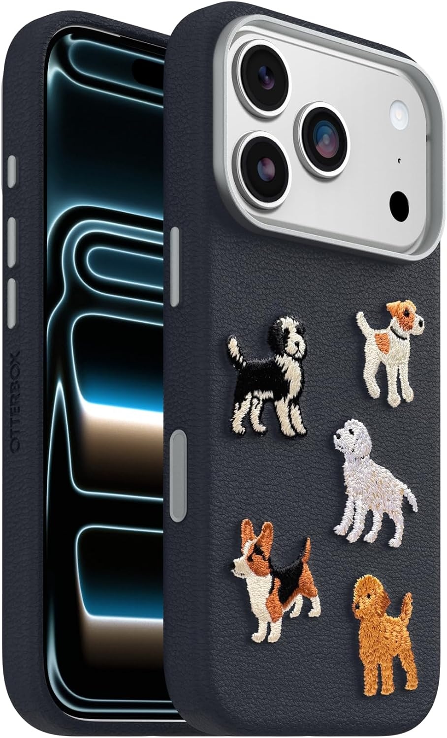 image:imageOtterBox iPhone 1817 Pro Symmetry Series Cactus Leather Embroidery CaseBlue Dog Pattern