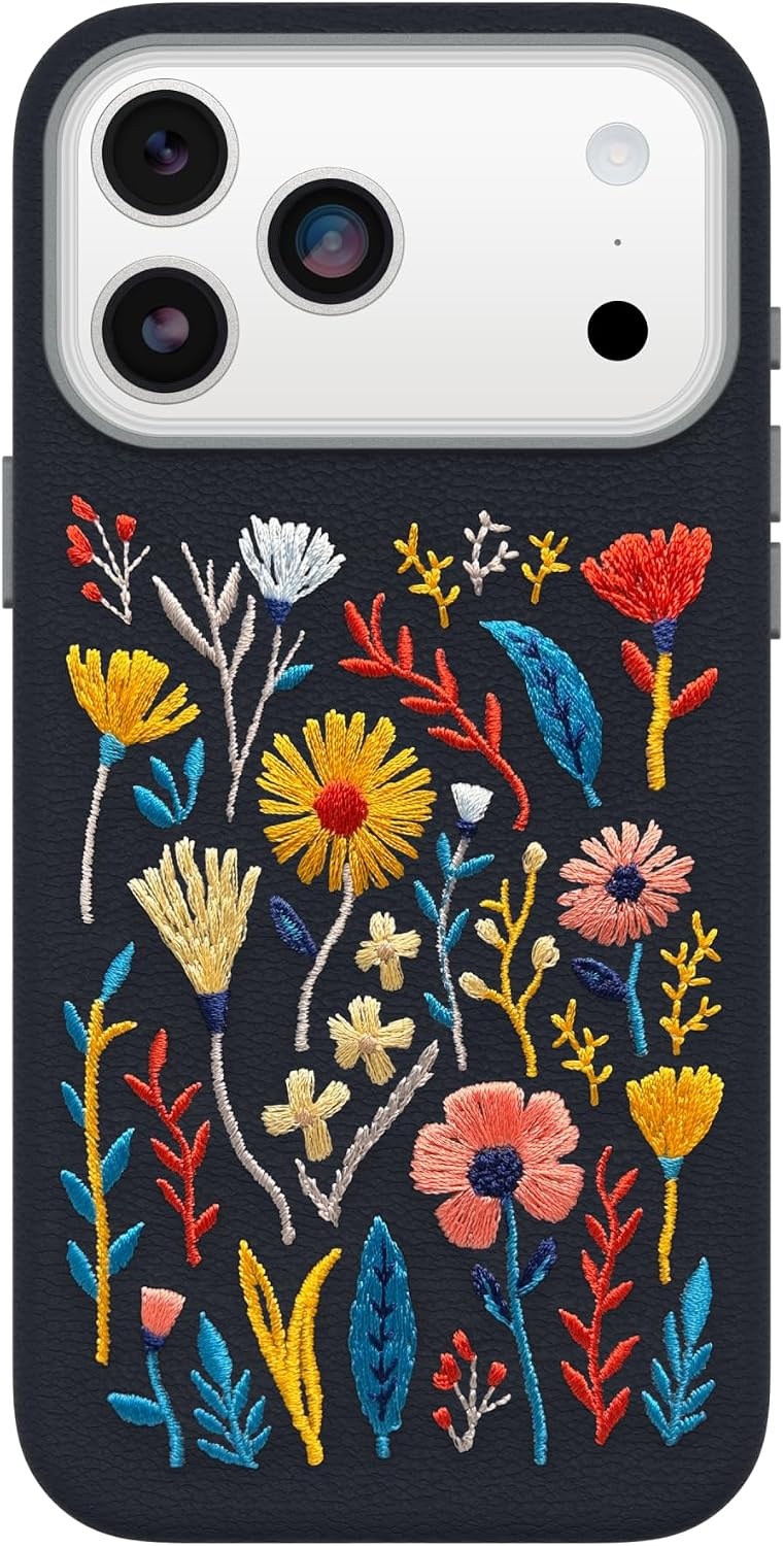 image:imageOtterBox iPhone 1817 Pro Symmetry Series Cactus Leather Embroidery CaseBlue Enchanted Garden