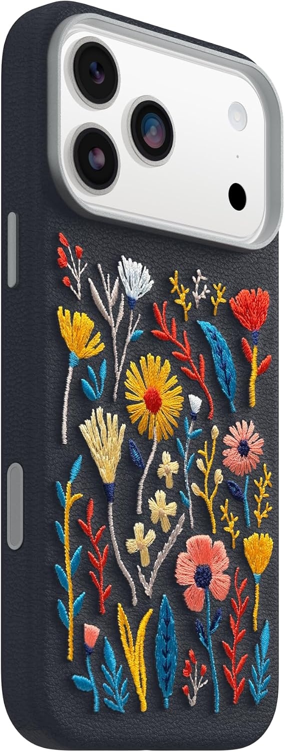 image:imageOtterBox iPhone 1817 Pro Symmetry Series Cactus Leather Embroidery CaseBlue Enchanted Garden