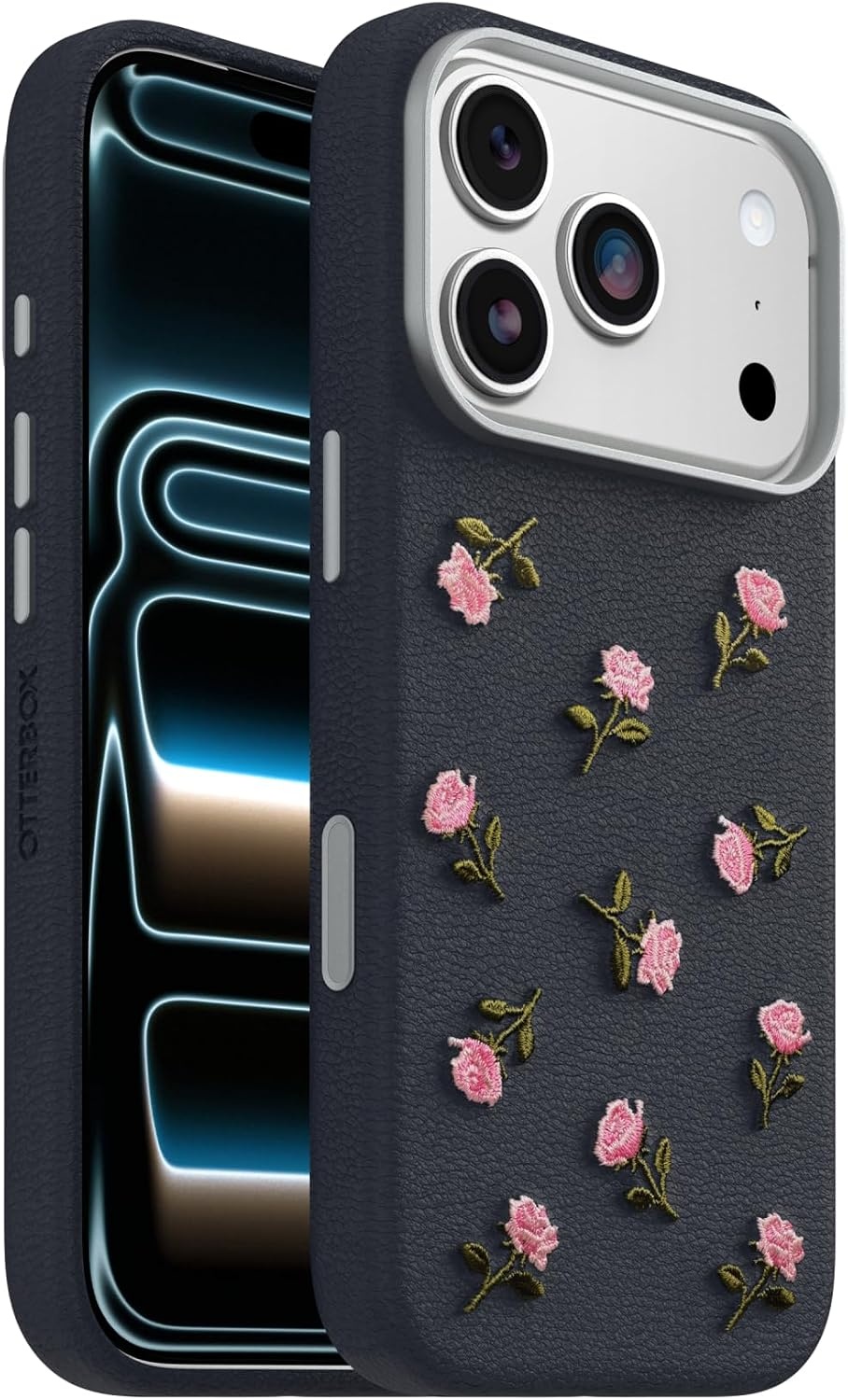 image:imageOtterBox iPhone 1817 Pro Symmetry Series Cactus Leather Embroidery CaseBlue Pink Floral