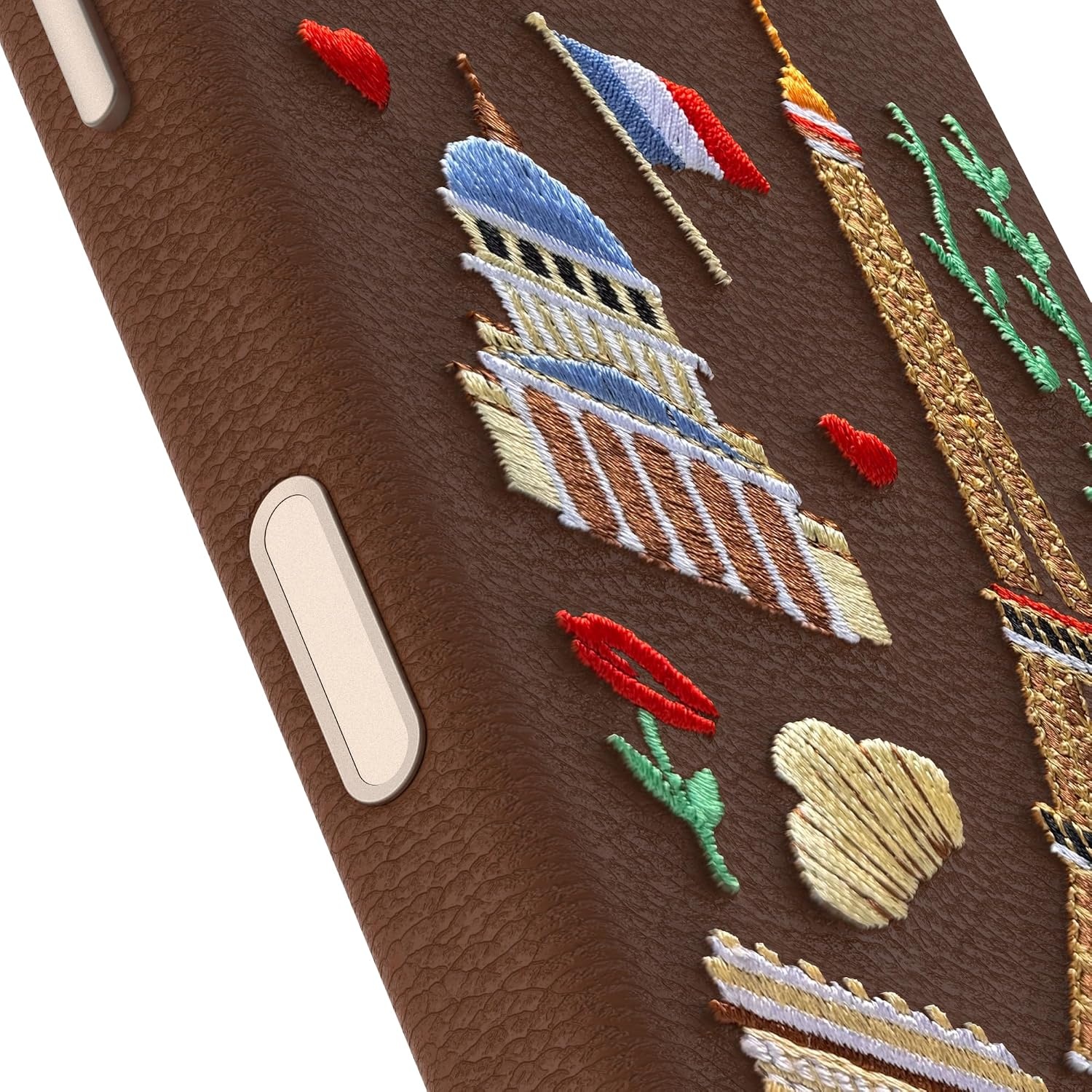 image:imageOtterBox iPhone 1817 Pro Symmetry Series Cactus Leather Embroidery CaseBrown City of Love