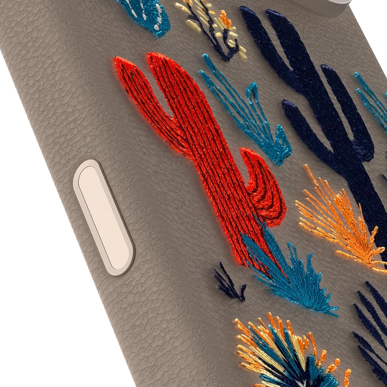 image:imageOtterBox iPhone 1817 Pro Symmetry Series Cactus Leather Embroidery CaseGrey Cactus Garden
